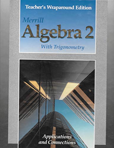 9780675131193: Merrill Algebra 2 with Trigonometry, Teacher's Wraparound Edition