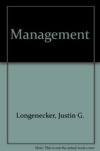 Management (9780675200998) by Longenecker, Justin Gooderl