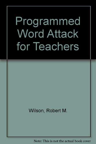 Beispielbild fr Programmed Word Attack Teachers zum Verkauf von Better World Books