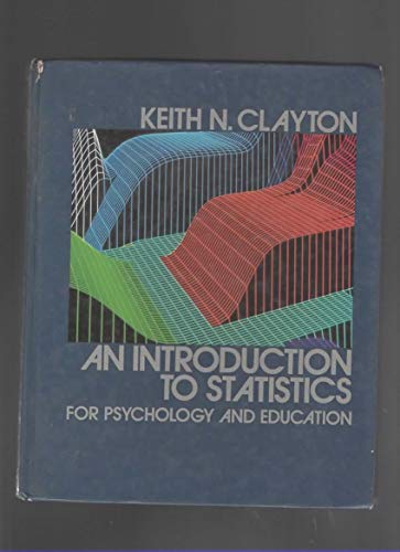 9780675201544: Introduction to Statistics for Psychology and Education