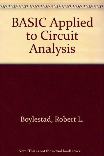 Beispielbild fr BASIC Applied to Circuit Analysis zum Verkauf von Better World Books