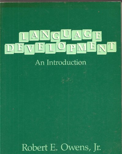 Stock image for Language Development: An Introduction for sale by HPB-Red