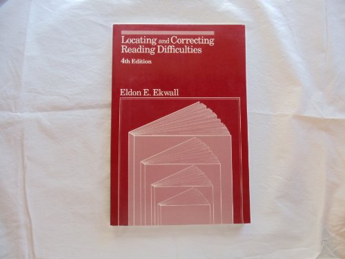 Imagen de archivo de Locating and Correcting Reading Difficulties a la venta por Better World Books