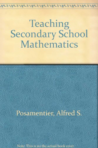 Stock image for Teaching Secondary School Mathematics: Techniques and Enrichment Units for sale by BookDepart