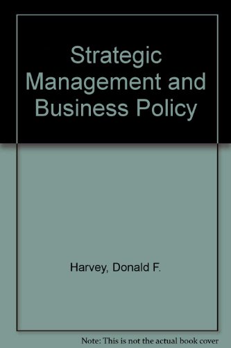 Strategic management and business policy (9780675204484) by Harvey, Donald F