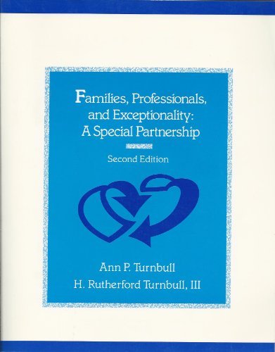 Imagen de archivo de Families, Professionals, and Exceptionality: A Special Partnership a la venta por BookHolders