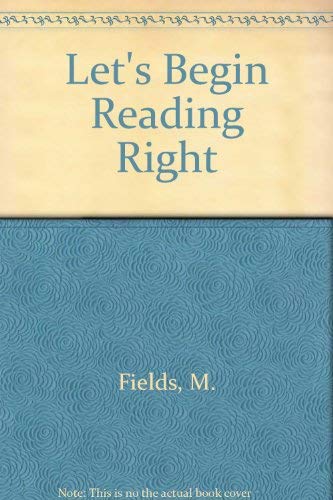 Imagen de archivo de Let's begin reading right: A developmental approach to beginning literacy a la venta por HPB-Red