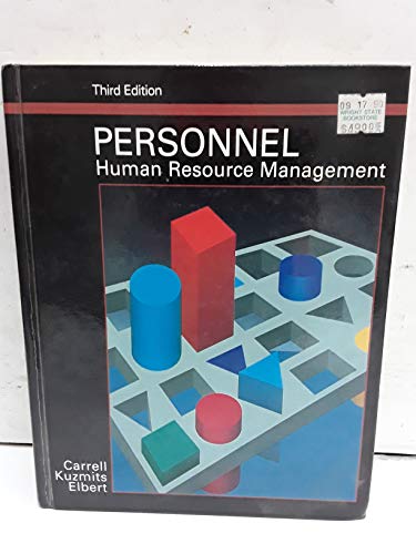 Imagen de archivo de Personnel: Human Resource Management 3rd a la venta por a2zbooks