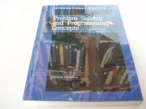 9780675208673: Problem Solving and Programming Concepts