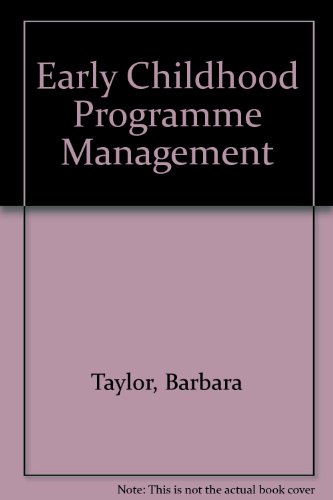9780675210775: Early Childhood Programme Management