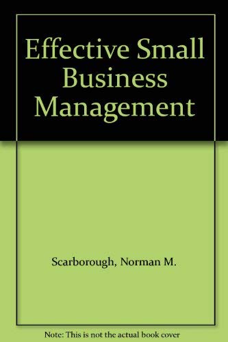 Stock image for Effective Small Business Management for sale by Better World Books: West