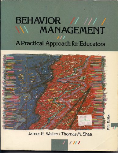 Beispielbild fr Behavior Management: A Practical Approach for Educators zum Verkauf von Wonder Book