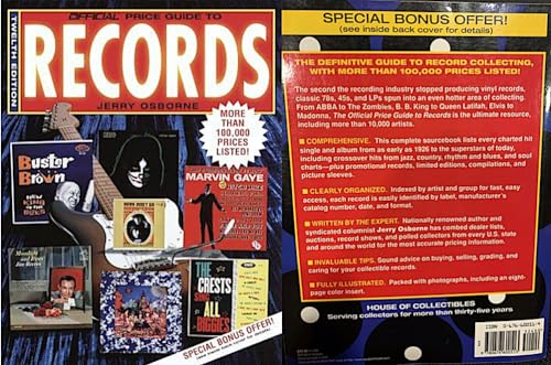 Beispielbild fr Official Price Guide to Records, 12th Edition (Twelfth Edition) zum Verkauf von HPB Inc.