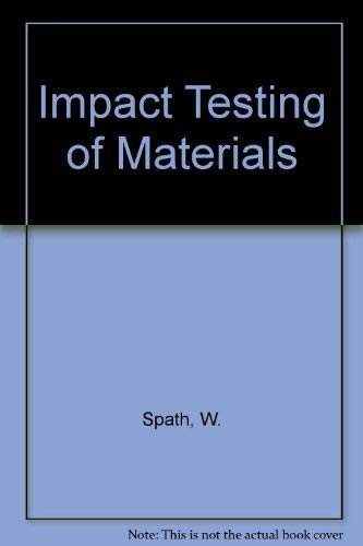 Stock image for Impact Testing of Materials for sale by Zubal-Books, Since 1961