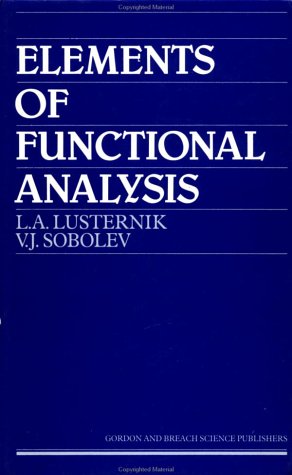 9780677202709: Elements Of Functional Analysi (Russian Monographs)