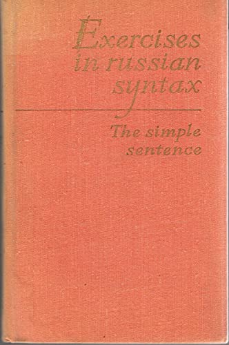 Stock image for Exercises in Russian Syntax: v. 1 Belevitskaya, V.S. et etc. for sale by Au bon livre