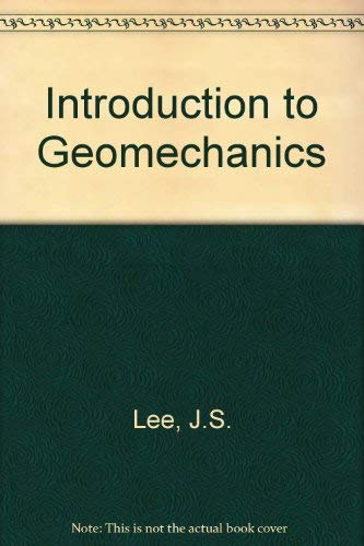 Stock image for Introduction to Geomechanics for sale by Cambridge Rare Books