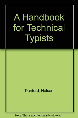 Beispielbild fr Handbook for Technical Typists zum Verkauf von ThriftBooks-Dallas