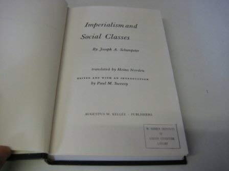 Imagen de archivo de Imperialism and Social Classes a la venta por Solr Books