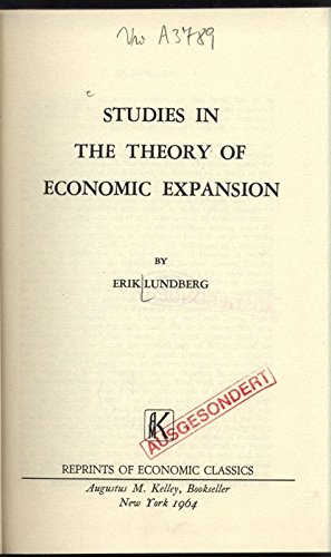Imagen de archivo de Study in the Theory of Economic Expansion a la venta por Better World Books