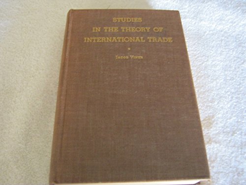 Stock image for Studies in the Theory of International Trade for sale by 4 THE WORLD RESOURCE DISTRIBUTORS