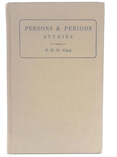 9780678004951: Persons and Periods