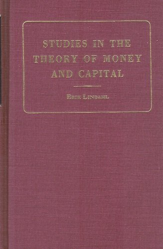 Imagen de archivo de Studies in the Theory of Money and Capital a la venta por Better World Books