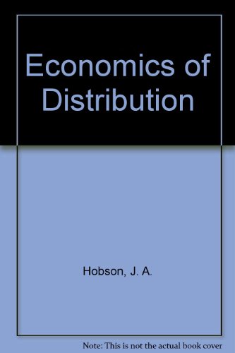 Imagen de archivo de Economics of Distribution a la venta por Better World Books