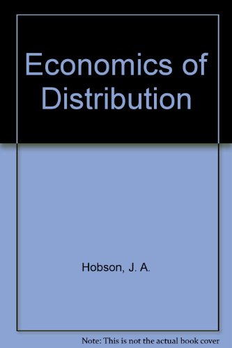 Stock image for Economics of Distribution for sale by Better World Books