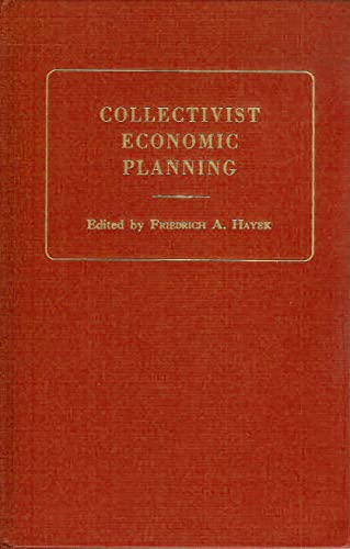 Beispielbild fr Collectivist Economic Planning zum Verkauf von Better World Books