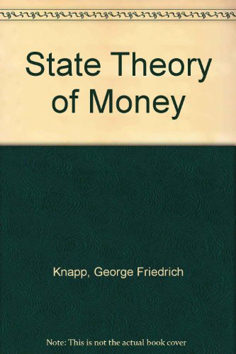Imagen de stock para State Theory of Money