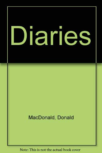 Beispielbild fr The Diaries of Donald MacDonald, 1824-1826 (Reprints of Economic Classics) zum Verkauf von Dunaway Books