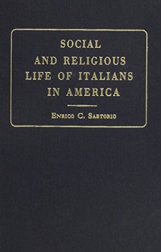 9780678013649: Social & Religious Life of Italians in America