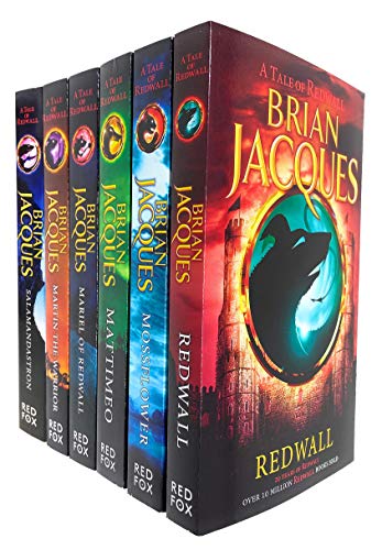 Stock image for Brian Jacques Redwall Series 6 Books Collection Set (Redwall, Mossflower, Mattimeo, Mariel of Redwall & Martin the Warrior, Salamandastron) for sale by GF Books, Inc.