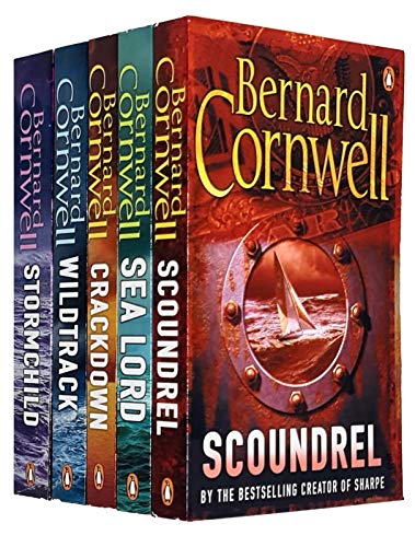 Stock image for Bernard Cornwell Sailing Thrillers Collection 5 Books Set - Wildtrack, Scoundrel, Sea Lord, Crackdown, Stormchild for sale by GoldBooks