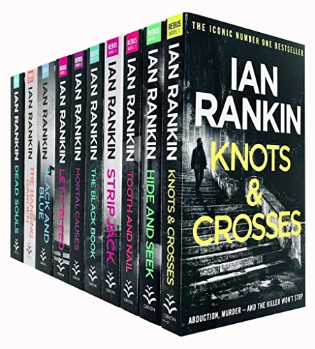 Stock image for Ian Rankin a Rebus Novel Series Collection 10 Books Set (Even Dogs in Wild, Tooth and Nail, Strip Jack, The Black Book, Hide and Seek, Mortal Causes, Knots and Crosses, Rather be the Devil and More) for sale by Vive Liber Books