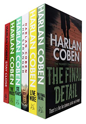Stock image for Harlan Coben Collection 6 Books Set (Stay Close, The Woods, Six Years, The Stranger, Live Wire, The Final Detail) for sale by Blindpig Books