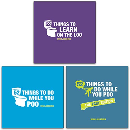 9780678455562: Hugh Jassburn 52 Things To Do Series 3 Books Collection Set (Learn on the Poo, While You Poo, While You Poo The Fart Edition)