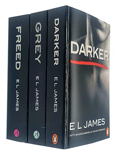 Beispielbild fr Fifty Shades as Told by Christian Trilogy Grey, Darker, Freed 3 Books Set by E L James zum Verkauf von GoldBooks