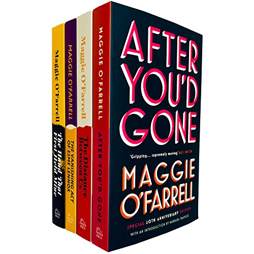 Imagen de archivo de Maggie O'Farrell 4 Books Collection Set (After You'd Gone, The Distance Between Us, The Hand That First Held Mine & The Vanishing Act of Esme Lennox) a la venta por GF Books, Inc.