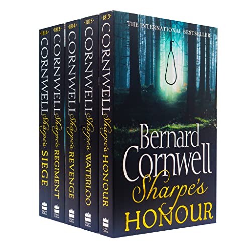 9780678457757: Bernard Cornwell Richard Sharpes Series 16 To 20 - 5 Books Set - Revenge, Regiment, Waterloo, Siege, Honour