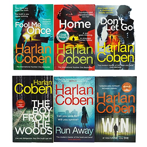 Stock image for Harlan Coben The Stranger Series 6 Books Collection Set (Home, Fool Me Once, Don't Let Go, Run Away, Win, The Boy from the Woods) for sale by GF Books, Inc.