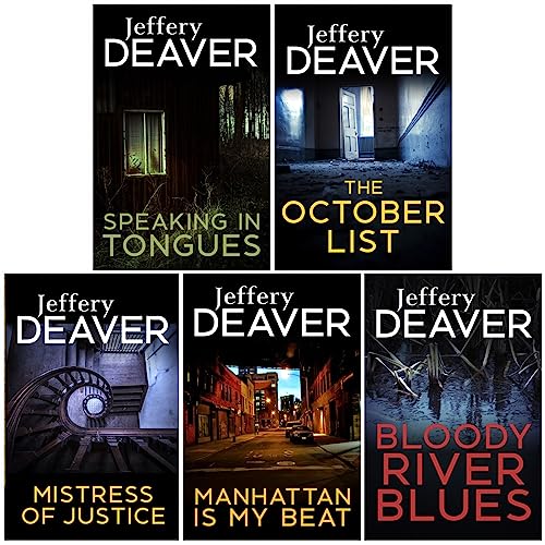 9780678459553: Jeffery Deaver Collection 5 Books Set (Mistress of Justice, Bloody River Blues, Manhattan is my Beat, The October List, Speaking in Tongues)
