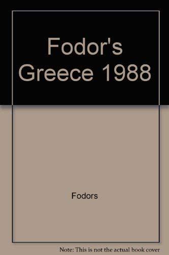 9780679015208: FODORS-GREECE '88