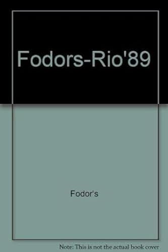 Fodors-Rio'89 (9780679016359) by Fodor's