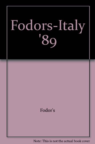9780679016632: Fodors-Italy '89