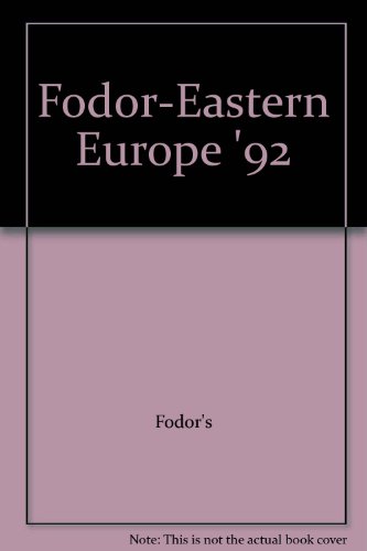 Fodor-Eastern Europe '92 (9780679020363) by Fodor's