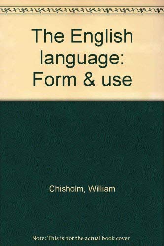 Imagen de archivo de The English language: Form & use a la venta por HPB Inc.