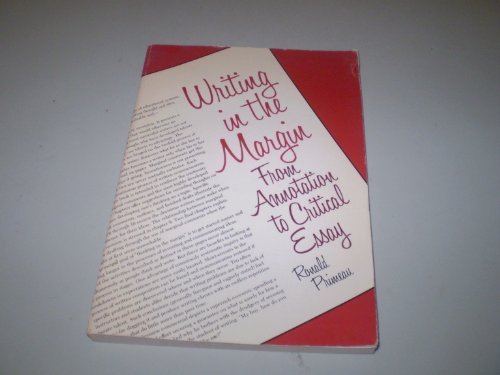 Imagen de archivo de Writing in the margin: From annotation to critical essay (McKay English and humanities series) a la venta por HPB Inc.