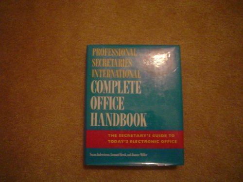 Imagen de archivo de Professional Secretaries International Complete Office Handbook: The Secretary's Guide to Today's Electronic Office a la venta por UHR Books